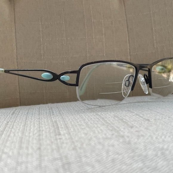 Brendel Women Glasses Eschenbach Black/Blue Tone Eyeglasses 50[]17 135 - Picture 3 of 12